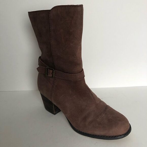 Lands End heeled leather boots - Picture 6 of 9